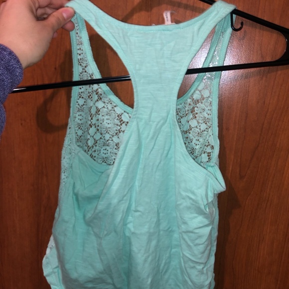 Lace tie-up tank top - Picture 2 of 2